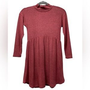 New! Ten sixty Sherman girls mock neck skater long sleeve dress, girl's medium
